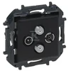 Legrand GN.TV-R-SAT-SAT KO.G.2.Juodas NILOE STEP
