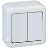2 klavišų virštinkinis jungiklis Forix Legrand 782382 (pilkas)