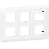 Legrand M45:2X3X2M RAMKA BALTA POZIOMA