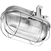 Lena Lighting Pilkas Ovalus 100 W kanalinis šviestuvas su metaliniu tinkleliu