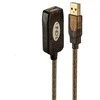 USB Prailginimo Laidas - LINDY SB 2.0 Aktyvus Prailginimo Laidas, M/F, 480 Mbps, 20 m, Pilkas