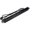 Maitinimo juosta 19" 230V - 10 lizdų (E tipas - CEE 7/5), kabelis 1,8m CEE 7/7 ALANTEC