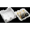 Alantec GN002 laidų jungtis 2xRJ45 Baltas