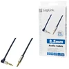 LOGILINK CA11050 LOGILINK - Garso kabelis 3.5 Stereo M/M 90 kampinis, 0.50 m, mėlynas