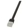 LOGILINK CF2013U LOGILINK - Komutacinis kabelis Flat Cat.6A U/UTP SlimLine juodas 0,25m