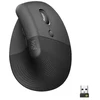 LOGITECH Lift verslui vertikali ergonomiška pelė, 6 mygtukai, belaidė Bluetooth 2,4 GHz Bolt USB imtuvas, grafito spalvos