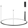 Pakabinamas šviestuvas Domoletti, 42W LED, D90CM, juodas