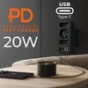 Srovės lizdai x3 + 4xUSB Maclean, skirstytuvas su 3 lizdais, 2xUSB A, 2xUSB C PD 20W, 1x16A + 2x6A, MCE248 F/B