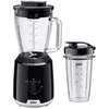 Maišytuvas Braun JB1051BK Household PowerBlend 1 ze szklaną nasadką blendera 1,5 l su kubkiem na wynos, gadżety kuchenne do kruszenia, przecierania i mieszania, funkcja kruszenia lodu, 2 prędkości