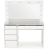 Halmar Makeup table Hollywood XL. baltas. with mirror