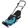 Makita DLM382PM2 Cordless LawnMower 2X18V, 38cm, 2X4,0Ah Li-ion DC18RD 3 in 1 (Cutting/Collecting/Mulching)