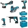 Rinkinys įrankių Makita Rinkinys COMBO 18V DDF484+DGA513+DHR202+DJV181+DML802