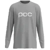 PO1 Marškinėliai POC L/S Tee pilka – L