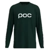 Marškinėliai POC L/S Tee žalia - XL