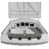 Mikrotik FTC21-ups | Medijos keitiklis | 2x GE, 1x SFP, IP67, PoE 802.3af/at