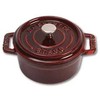Staub apvalus ketaus mini puodas - 250 ml, grenadinas