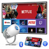 Projektorius Zenwire MINI Projektorius 360 ANDROID 9.0 WiFi Miracast Aircast NEŠIOjamas FULL HD PROJEKTORIUS, skirtas telefonui Bluetooth HDMI/USB/USB-C Zenwire H6 360