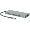 Mobilis 020028 doko stotelė Przewodowa USB 3.2 Gen 1 (3.1 Gen 1) Type-C Pilka