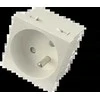 Modulinis elektros lizdas 2P+Z, 45x45, standartinis - pritaikytas kelių modulinių lizdų konstrukcijai. ALANTEC