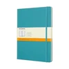 Moleskine MOLESKINE Classic XL (19x25 cm) linija, hardcover, rifas mėlyna, 192 puslapių, mėlyna