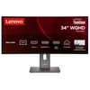 Monitorius Lenovo ThinkVision T34WD-40 64AEGAT1EU_D LED ekranas 86,4 cm (34") 3440 x 1440 px Wide Quad HD Juodas