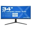 Monitorius JAPANNEXT 86,4cm JN-IPS340UWQHD60C-C65W-HS-W curved UWQHD