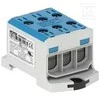 MOREK bėgelio jungtis 1,5-50 mm² mėlyna 6 skylių AL/CU 1000V TH35 3P MAA3050B10 Morek 4290