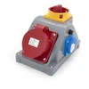 N110 Fiksuotas maitinimo lizdas kombinuotas 16A/5P + GS 230V, ELS Elektrotechnika, N110