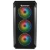 Natec GENESIS korpusas Irid 503 ARGB V2 mATX Mini Tower su langu, juodas