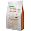 Nature's Protection Superior Care Raudona Coat begrūdis su lašiša Adult Small Breed 10 kg, suaugusių, mažų veislių raudonkailių šunų sausas begrūdis pašaras su lašiša