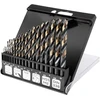Grąžtas Neo Tools Wiertła HSS-CNC metalo grąžtai, 124°, „Pro-Tec“, 1,0–10,0 mm, 19 vnt. rinkinys