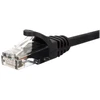 NETRACK BZPAT0P56K Netrack tinklo kabelis RJ45, lietas gaubtas, kat. 6 UTP, 0.5 m juodas