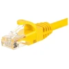 NETRACK BZPAT0P56Y pataisomasis kabelis RJ45 be kliūčių Cat 6 UTP 0,5 m geltonas