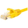 NETRACK BZPAT16Y pataisomasis kabelis RJ45 be kliūčių Cat 6 UTP 1m geltonas
