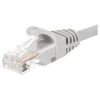 NETRACK BZPAT56 pataisomasis kabelis RJ45 beknis Cat 6 UTP 5m pilkas
