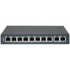 Šakotuvas Nevaldomas komutatorius 10xRJ45 - 8 RJ45 PoE+ 100Mb/s prievadai + 2 RJ45 Uplink 1Gb/s prievadai (energijos sąnaudos 96W) AVIZIO