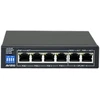Šakotuvas AVIZIO komutatorius 4x RJ45 PoE 1Gb/s + 2x RJ45 Uplink 1Gb/s