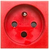 OBO Bettermann 6120312 M45 viengubas maitinimo lizdas su/be 16A, raudonas STD-F0K SRO1 6120312