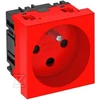 OBO Bettermann Bettermann Maitinimo lizdas M45 single su / u 16A, koduotas raudonas - 6120312