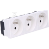 OBO Bettermann Bettermann Maitinimo lizdas M45 trigubas su / U 16A balta - 6120262