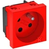 OBO Bettermann Bettermann Maitinimo lizdas M45 single su / U 16A raudona - 6120322