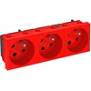 OBO Bettermann Bettermann Maitinimo lizdas M45 trigubas su / U 16A raudona - 6120326