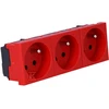 OBO Bettermann Bettermann Maitinimo lizdas M45 trigubas su / U 16A raudona - 6120326