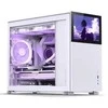 „Jonsbo D31 Screen Micro-ATX“ korpusas, grūdintas stiklas – baltas