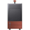 Jonsbo T6 kompiuterio korpusas, Mini-Tower, Mini-ITX, grūdintas stiklas, mediena – Juodas