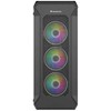 NATEC Genesis Irid 505 ARGB NPC-1518 korpusas (ATX. Micro ATX. Mini ITX; juodas)