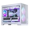 „Phanteks XT M3“ kompiuterio korpusas, mini korpusas, mATX, RGB, grūdintas stiklas · įskaitant 3 x 120 mm ventiliatorius, „Baltas“
