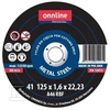 Onnline Plieninis skydas 125X1,6X22