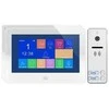 Orno Dviejų šeimų vaizdo domofonas, spalvotas laisvų rankų įranga, 7 colių LCD, jutiklinis ekranas, OSD meniu, atmintis, SD kortelės lizdas, DVR, vartų valdymas, baltas, FELIS MEMO MULTI2