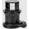 Orno Lizdas Baldinis lizdas Ø10cm, ištraukiamas iš stalo su indukciniu įkrovikliu, USB įkrovikliu ir 1,5m laidu, 3x2P+Z, Qi 1.2.4 maks. 10W, USB A+C QC 3.0